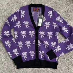 Marc Jacobs heaven bear motif cardigan NWT